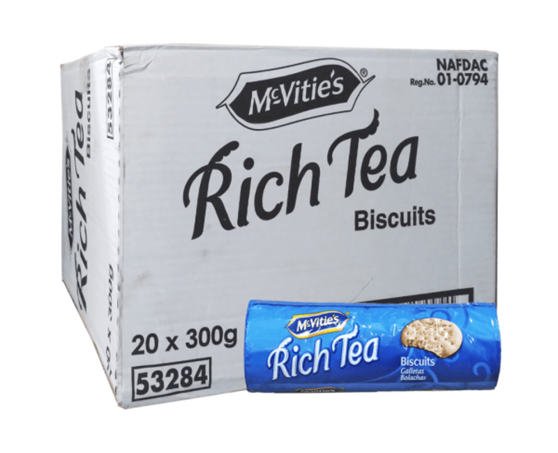 MCVITIE'S RICH TEA 20 x 300G ₦830.00 – ₦16,605.00