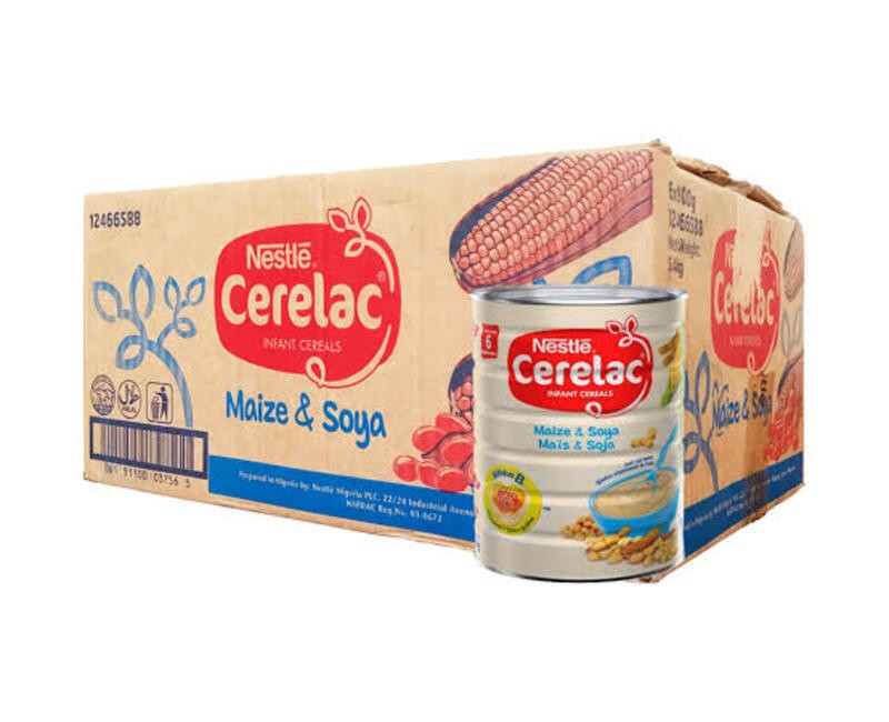 Cerelac Maize and Soya Tin 350gX 12