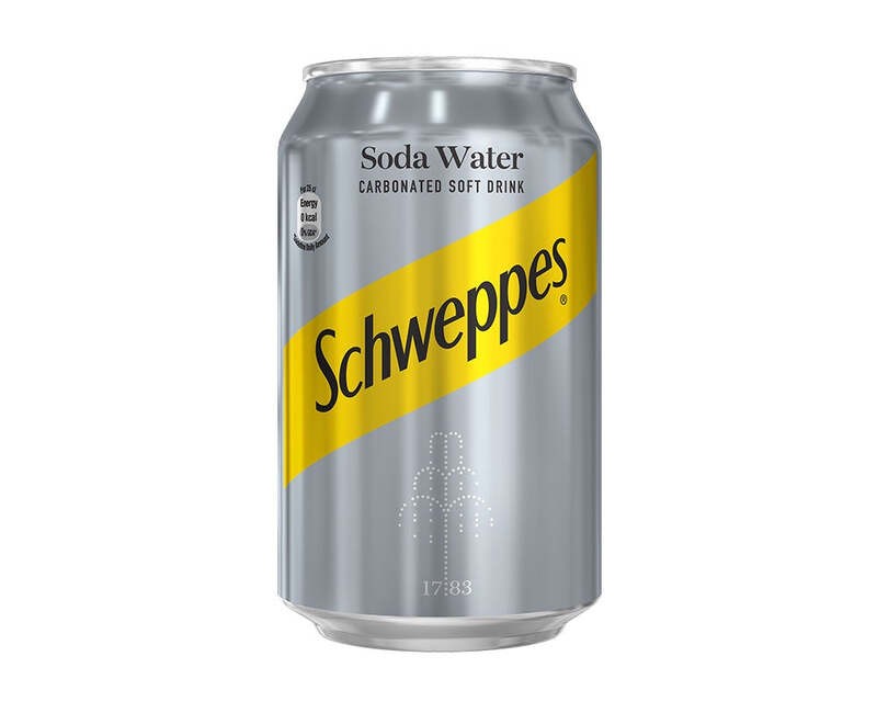 SCHWEPPES SODA WATER CAN 33CL