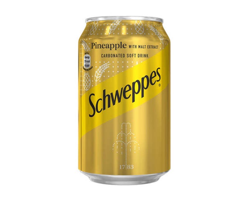 SCHWEPPES PINEAPPLE 33CL CAN