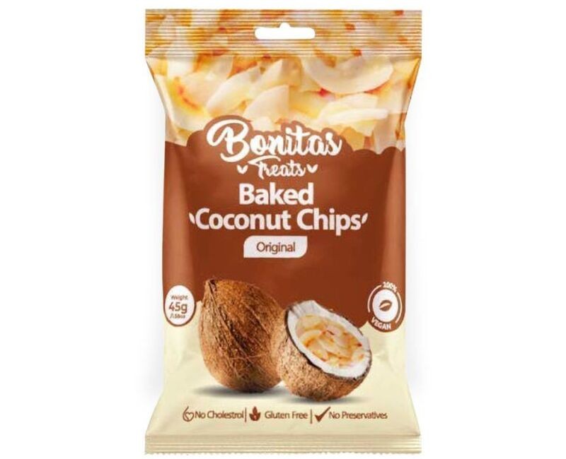 BONITA'S TREATS BAKED COCINUT CHIPS 45g x 24units (Original) ₦280.00 – ₦6,500.00