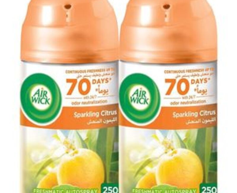 Airwick Freshmatic Twin Pack Refill Citrus 250ml x 3
