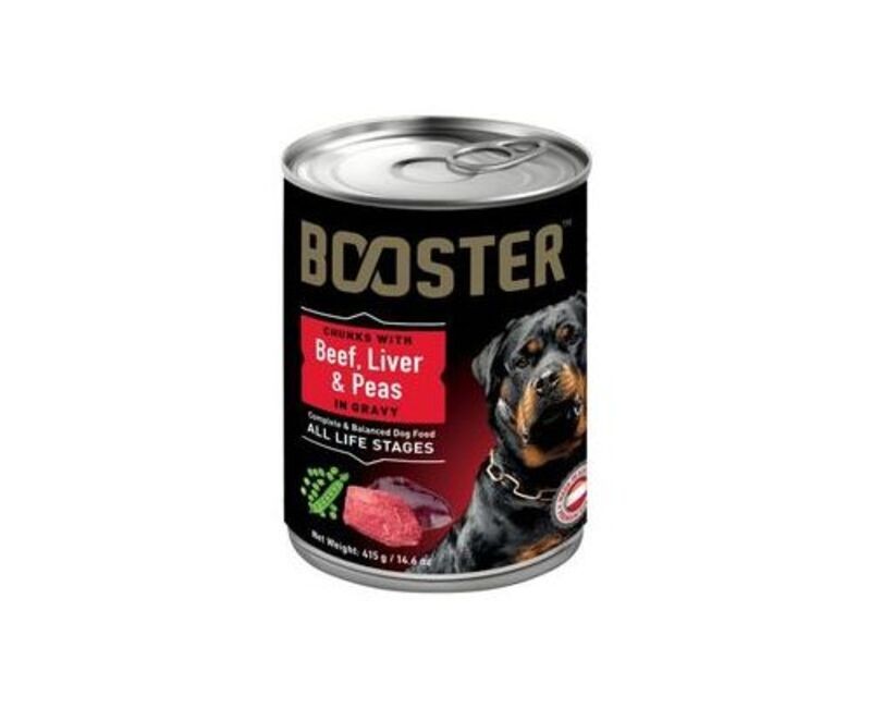 BOOSTER CHUCKS WITH BEEF, LIVER, PEAS (ALL LIFE STAGES)