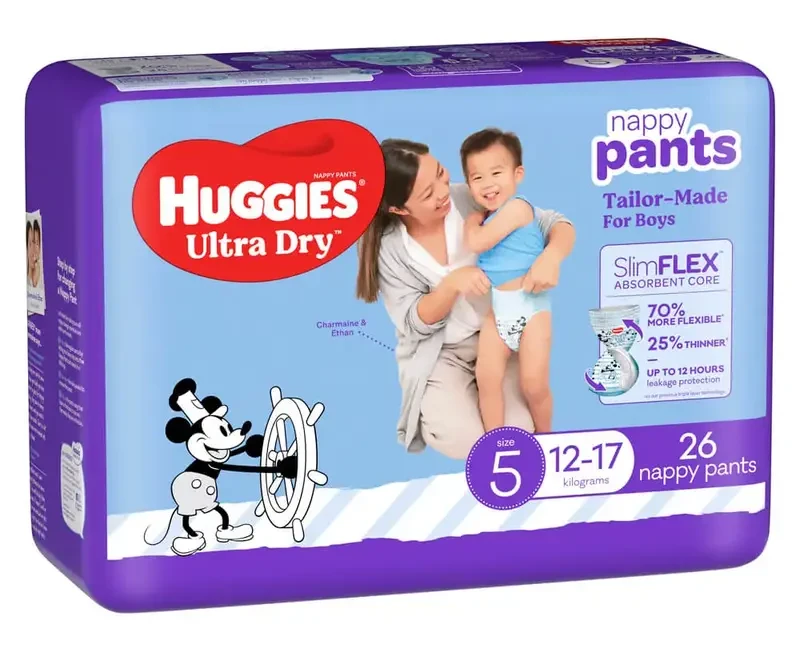 HUGGIES ULTRA DRY NAPPY-PANTS