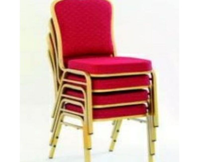 BANQUET CHAIR (RED) 4 PAIR) (LEVEL UP)