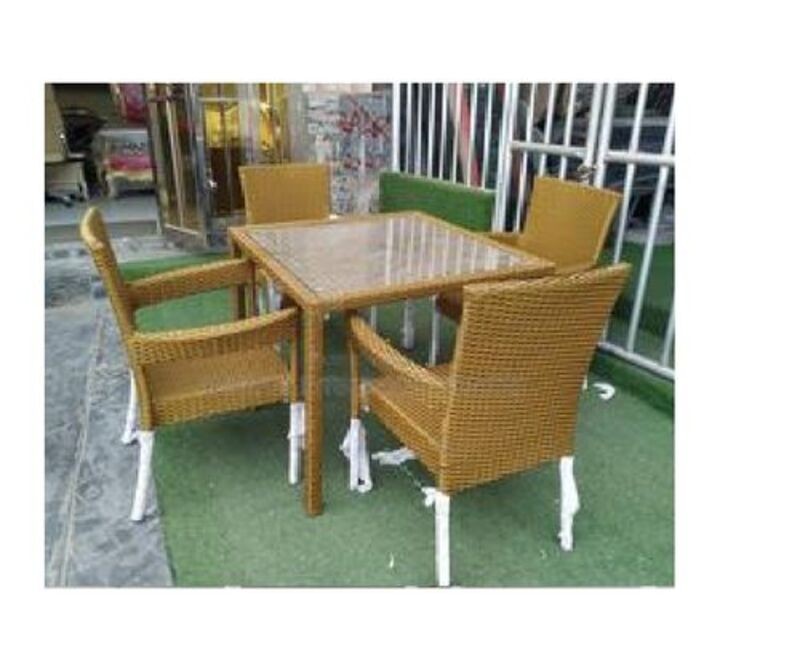 RATTAN OUTDOOR OUTDOOR TABLE AND CHAIRS SET