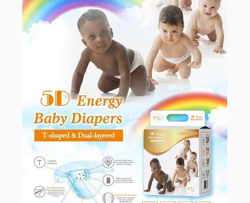 5D Energy Diaper Small Medium, Large and Extra Large