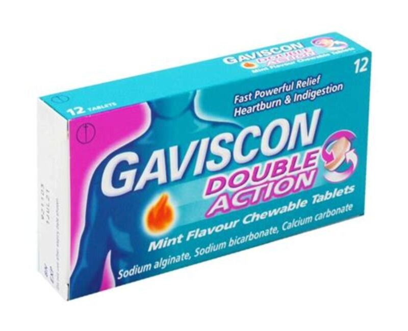 GAVISCON DOUBLE ACTION X 12 TABLET
