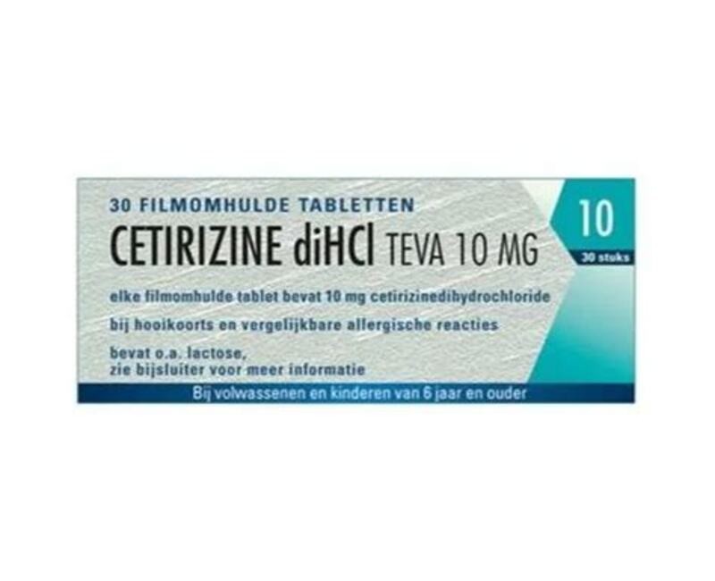 CETIRIZINE 10MG TEVA X 30TABLET