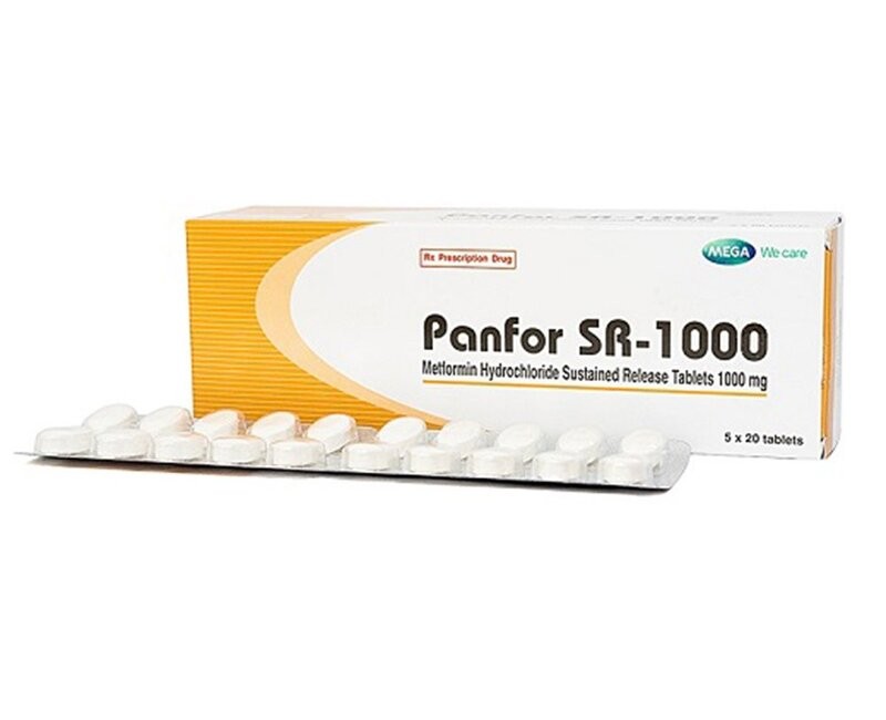 PANFOR SR 1000MG 5 X 20