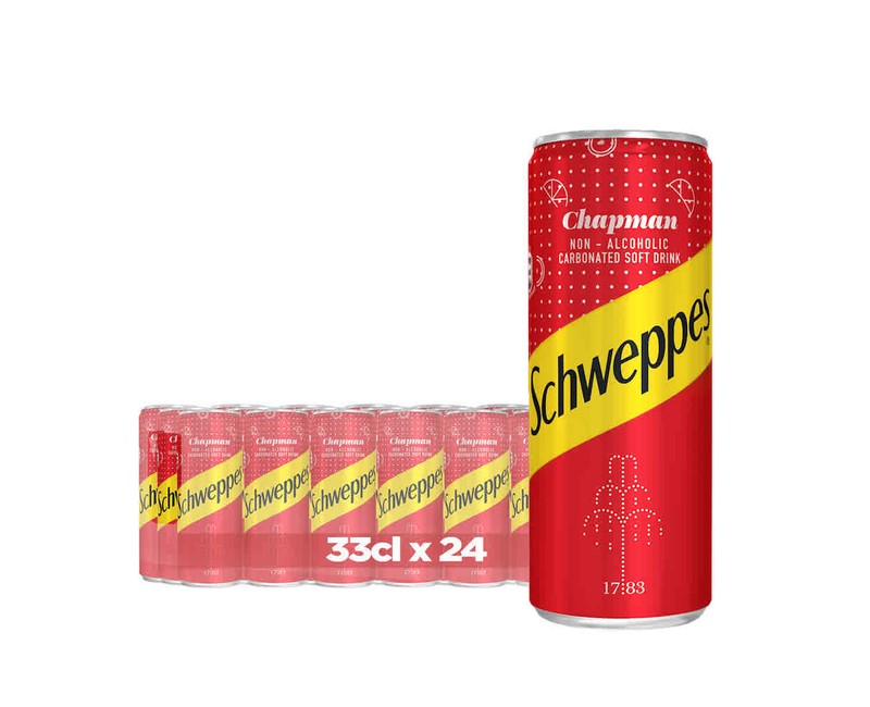 SCHWEPPES CHAPMAN CAN 33CLx 24
