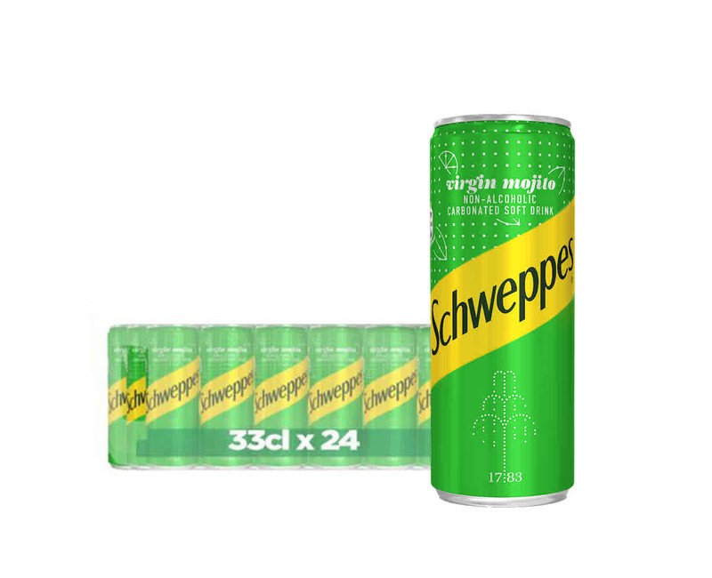 SCHWEPPES VIRGIN MOJITO CAN 33CL x 24