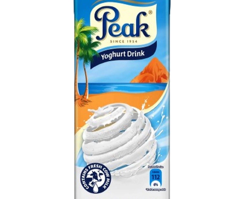 Peak Yoghurt Plain 1litre X10