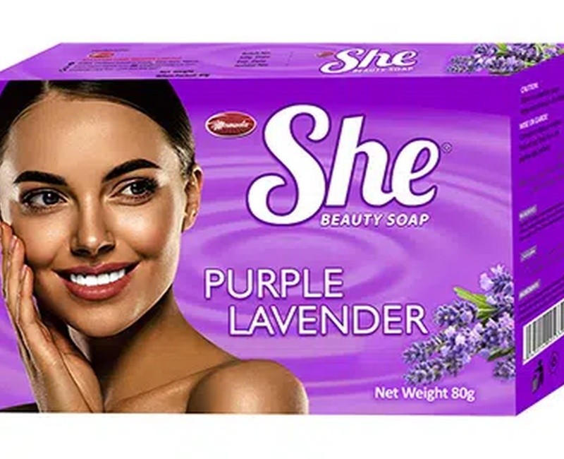 She  Purple Lavender Soap  80g x 72