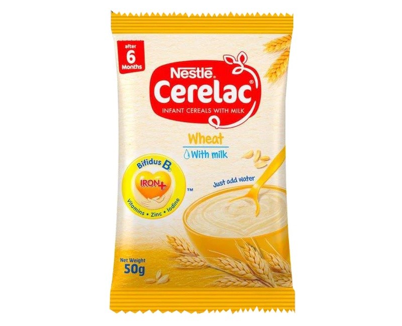 Cerelac Wheat + Milk Sachet 50g x80