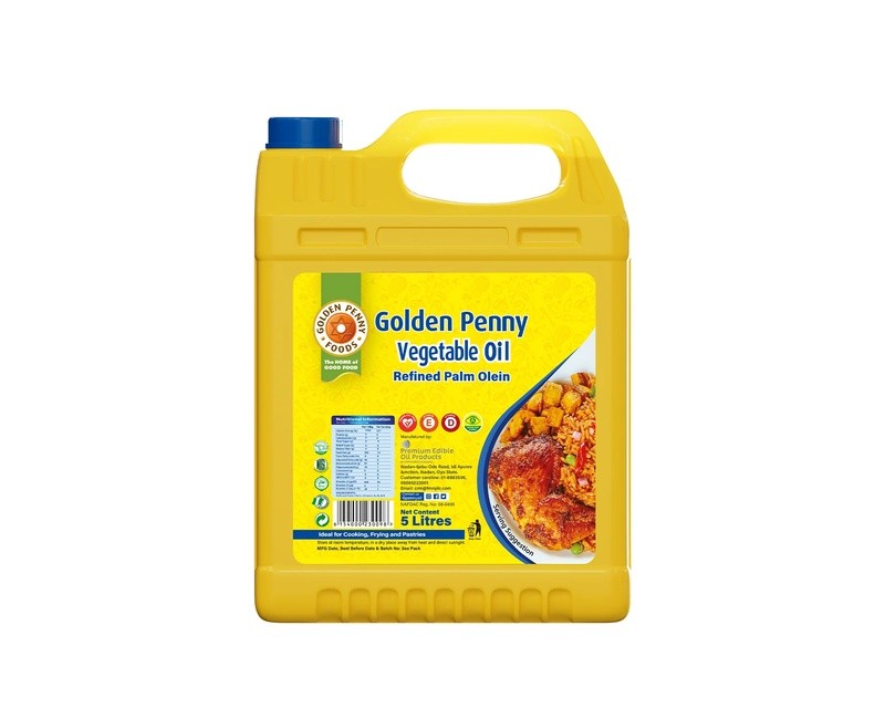 Golden Penny Pure Vegetable Oil 5liters x 4